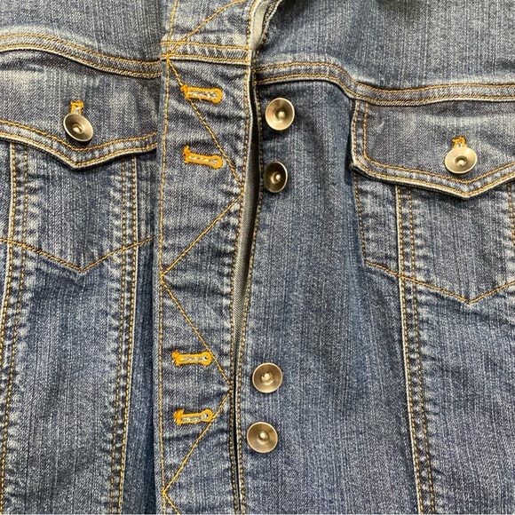 Cold Water Creek Denim Blue Jean Jacket Size 18 - Picture 3 of 4